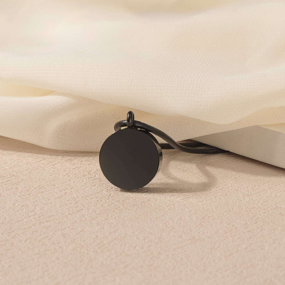 Round Memorial Urn Necklace