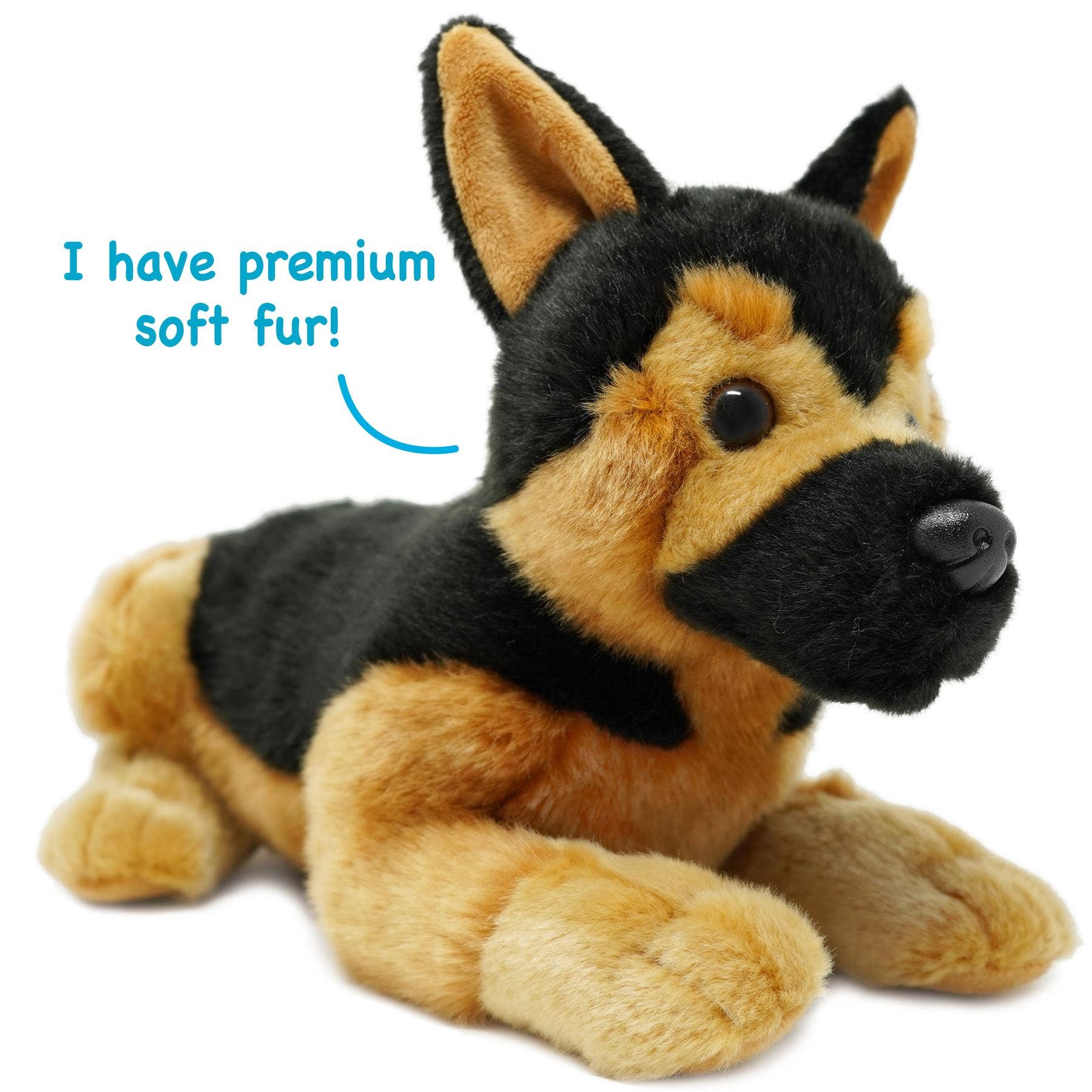 Gretchen the German Shepherd — 15" Stuffed Animal Plush