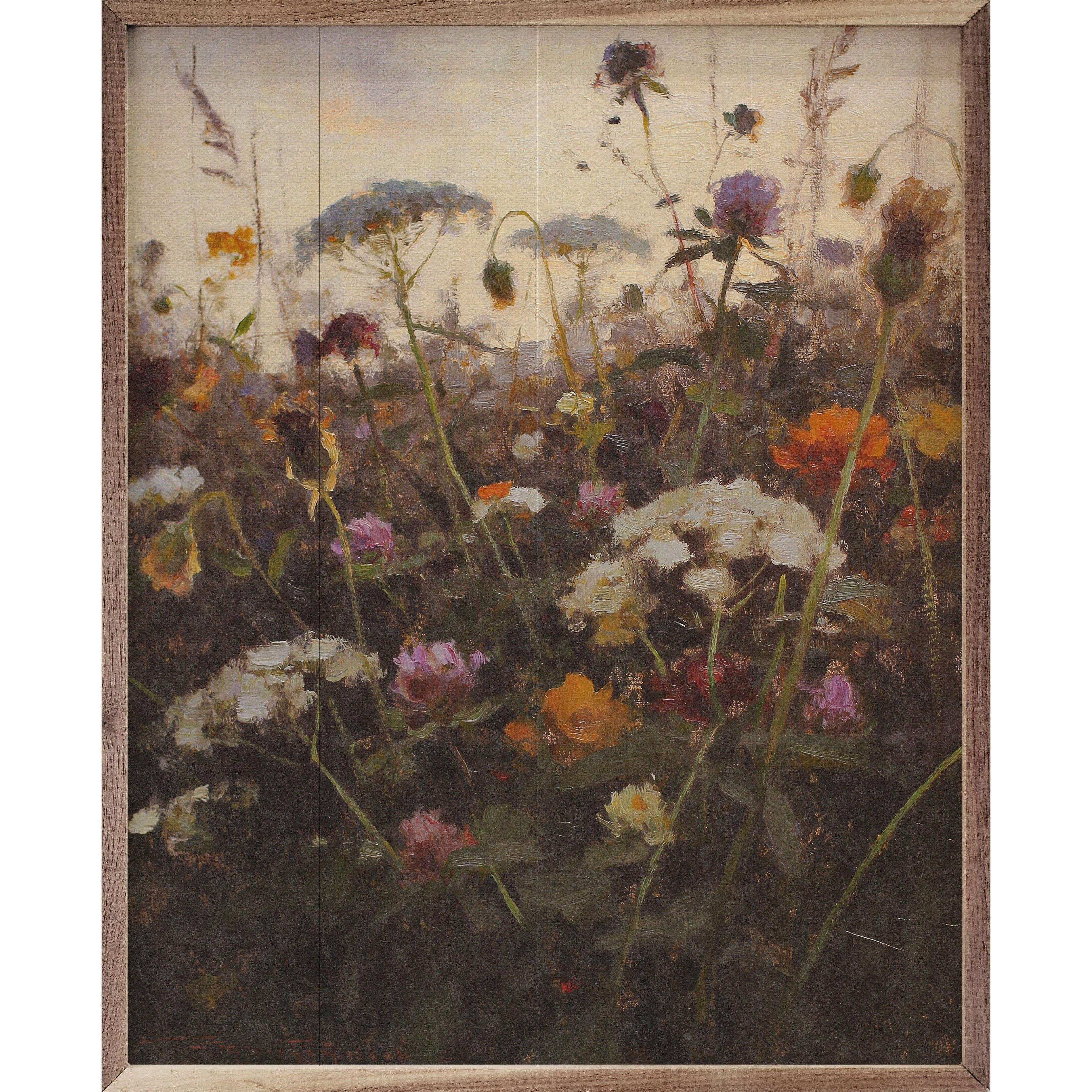 Summer Wildflower Meadow — Framed Wall Art, 16x20
