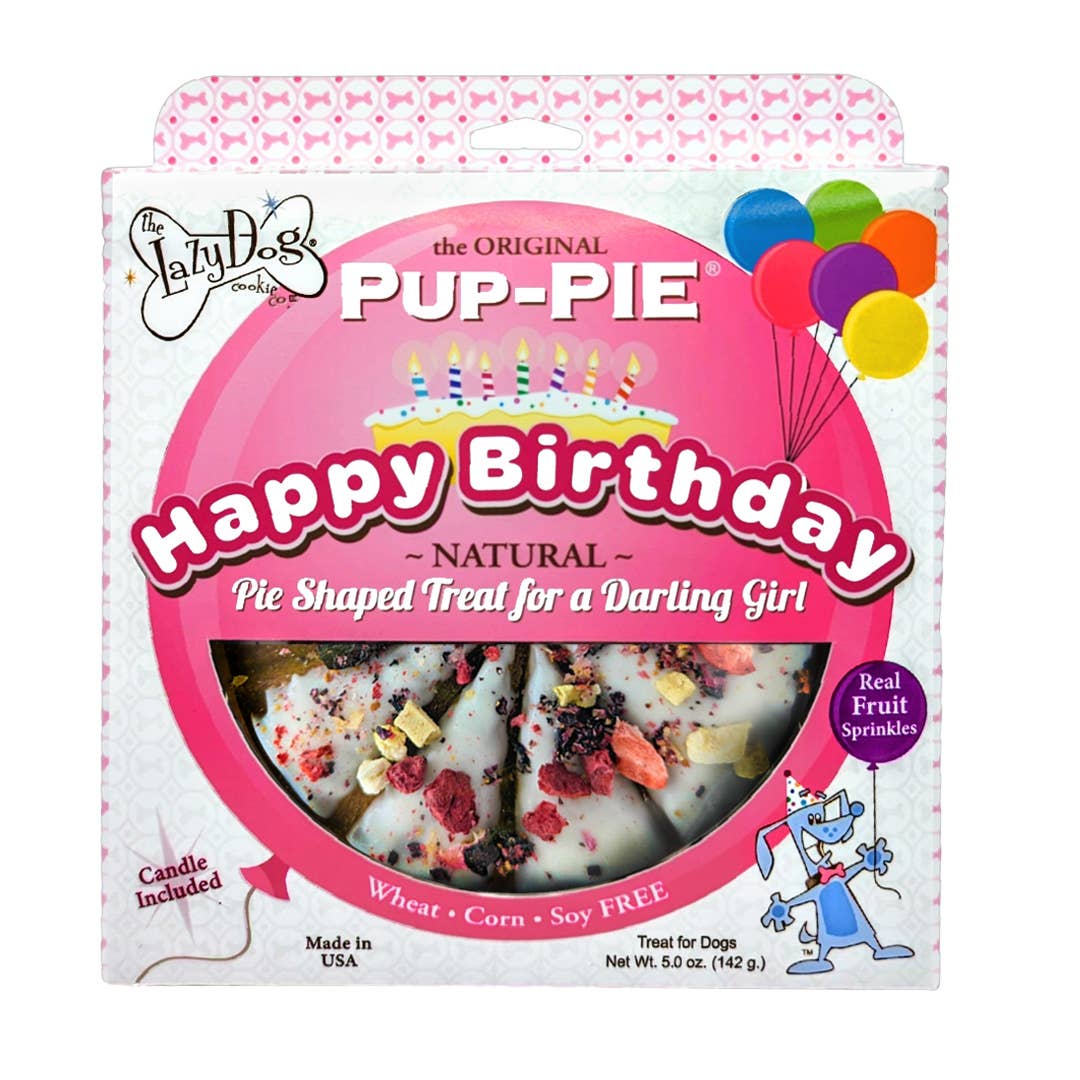 Girlie Happy Birthday Pup-Pie | Lazy Dog Co.