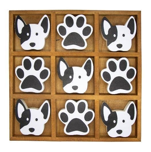 Classic Dog Tic-Tac-Toe Game Set