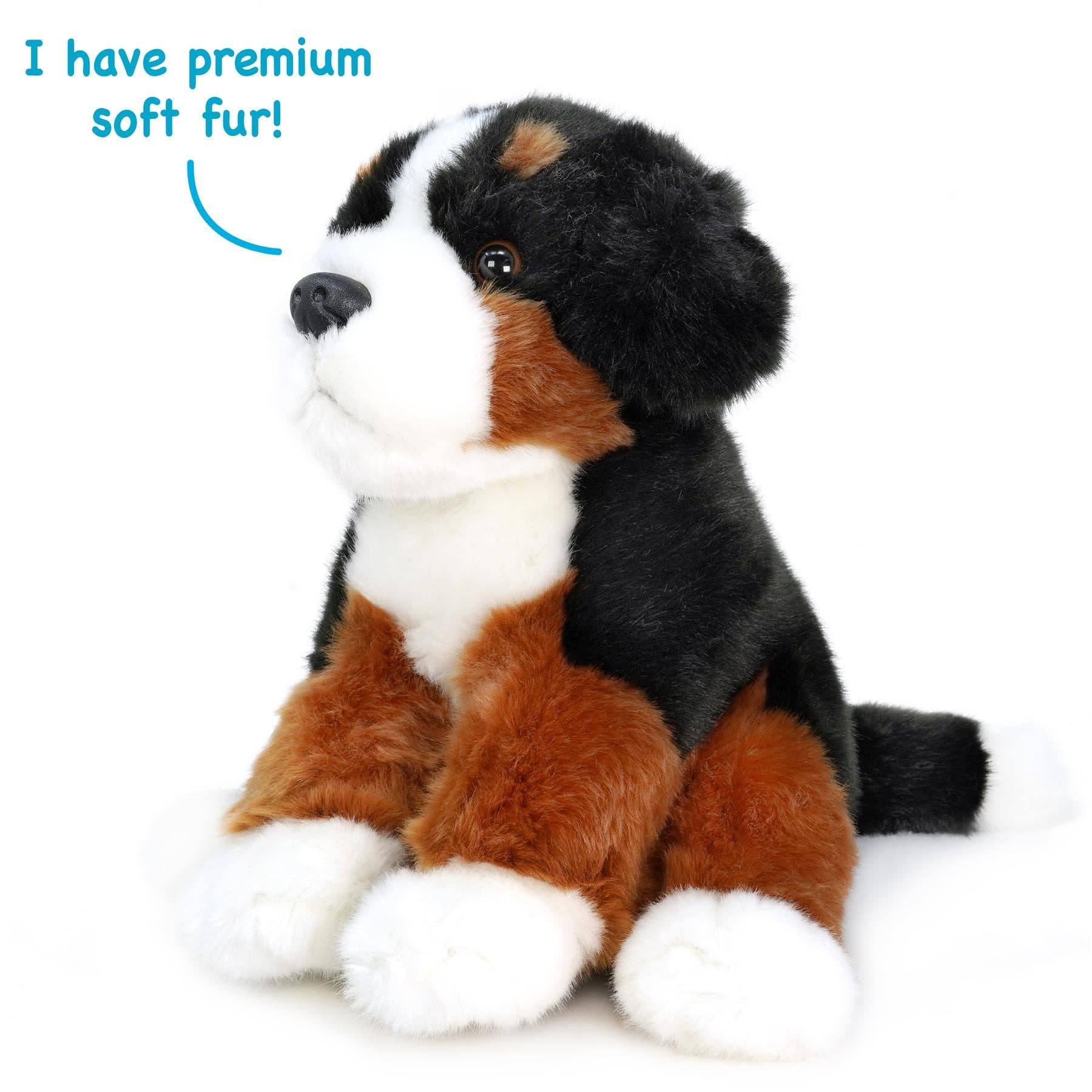 Bastien the Bernese Mountain Dog — 13" Stuffed Animal Plush