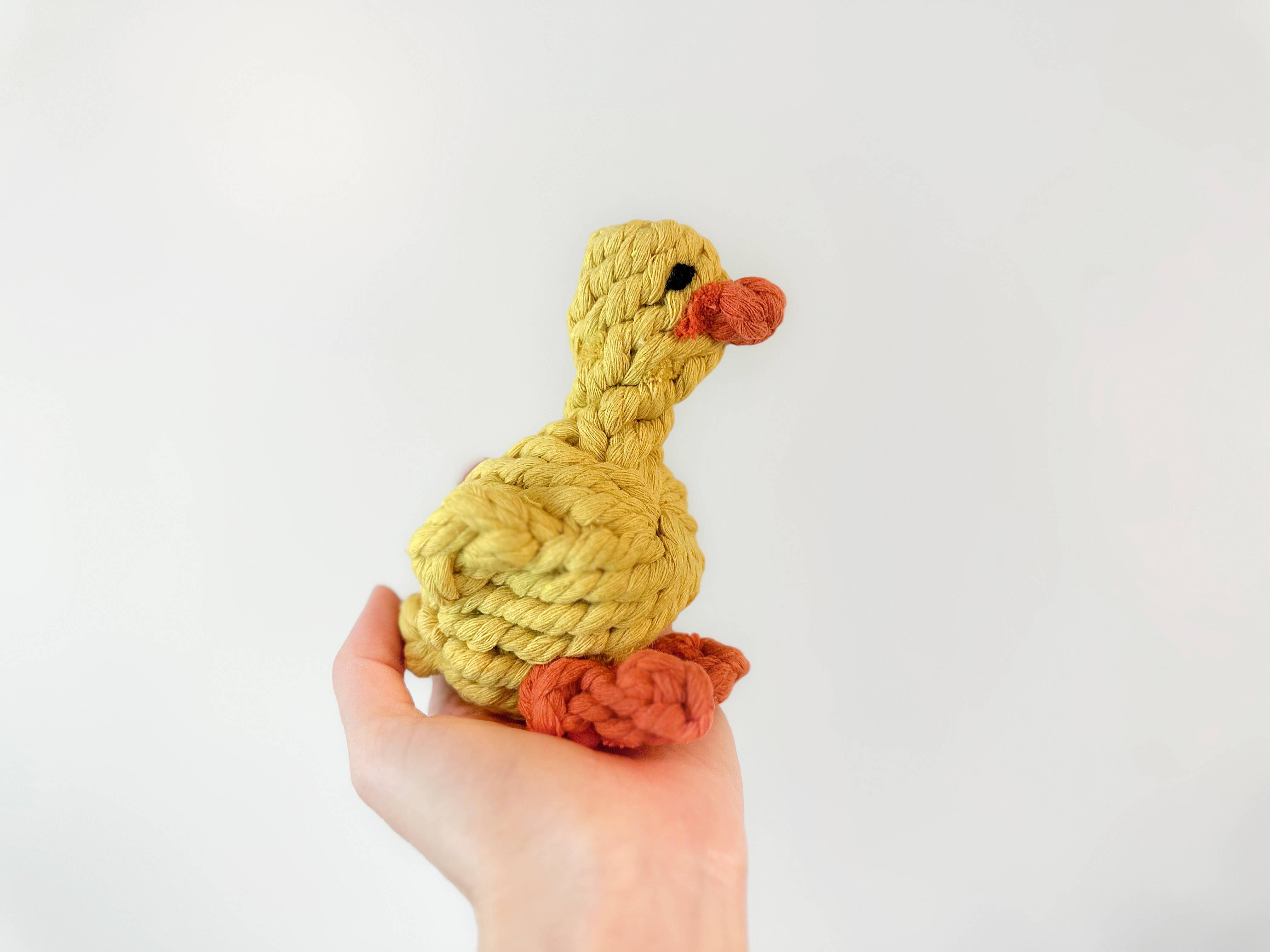 Little Duckie Rope Toy - For Small Dogs