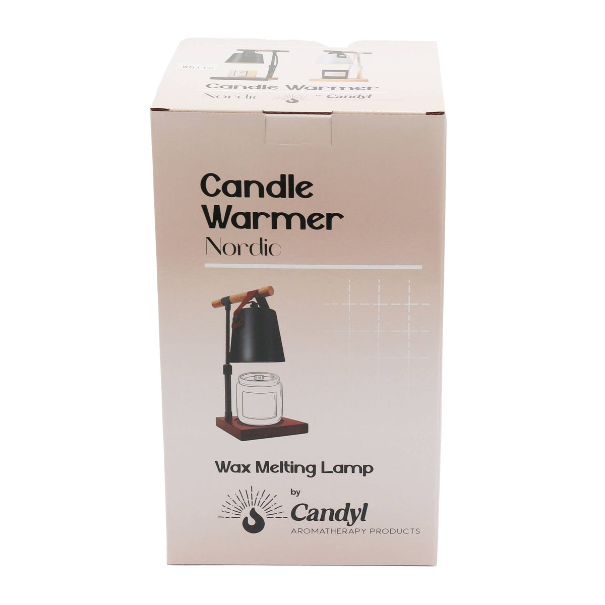 Nordic Adjustable Candle Warmer Lamp: Black