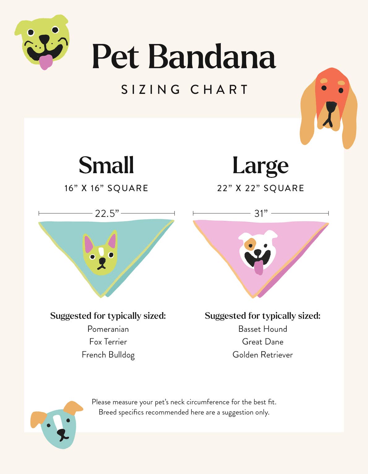 Rainbow Checkered Pet Bandanas