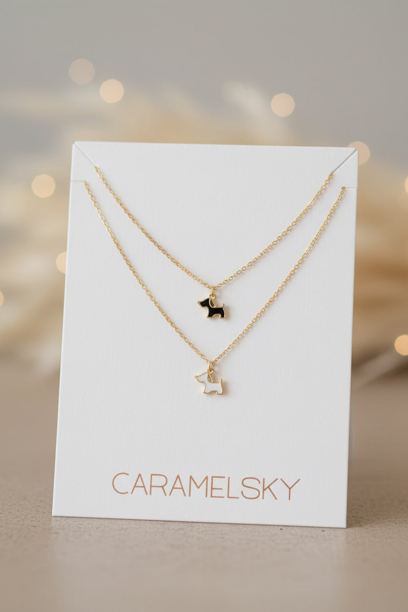 Wonderful Dog Silhouette Necklace