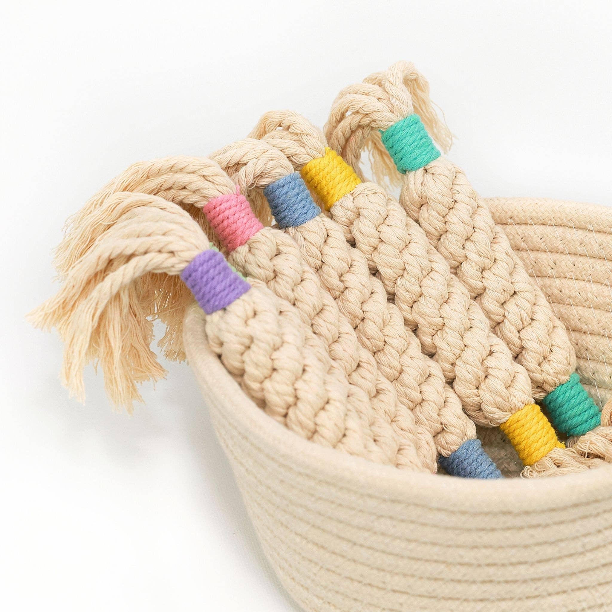 Macrame Candy Rope Dog Toy