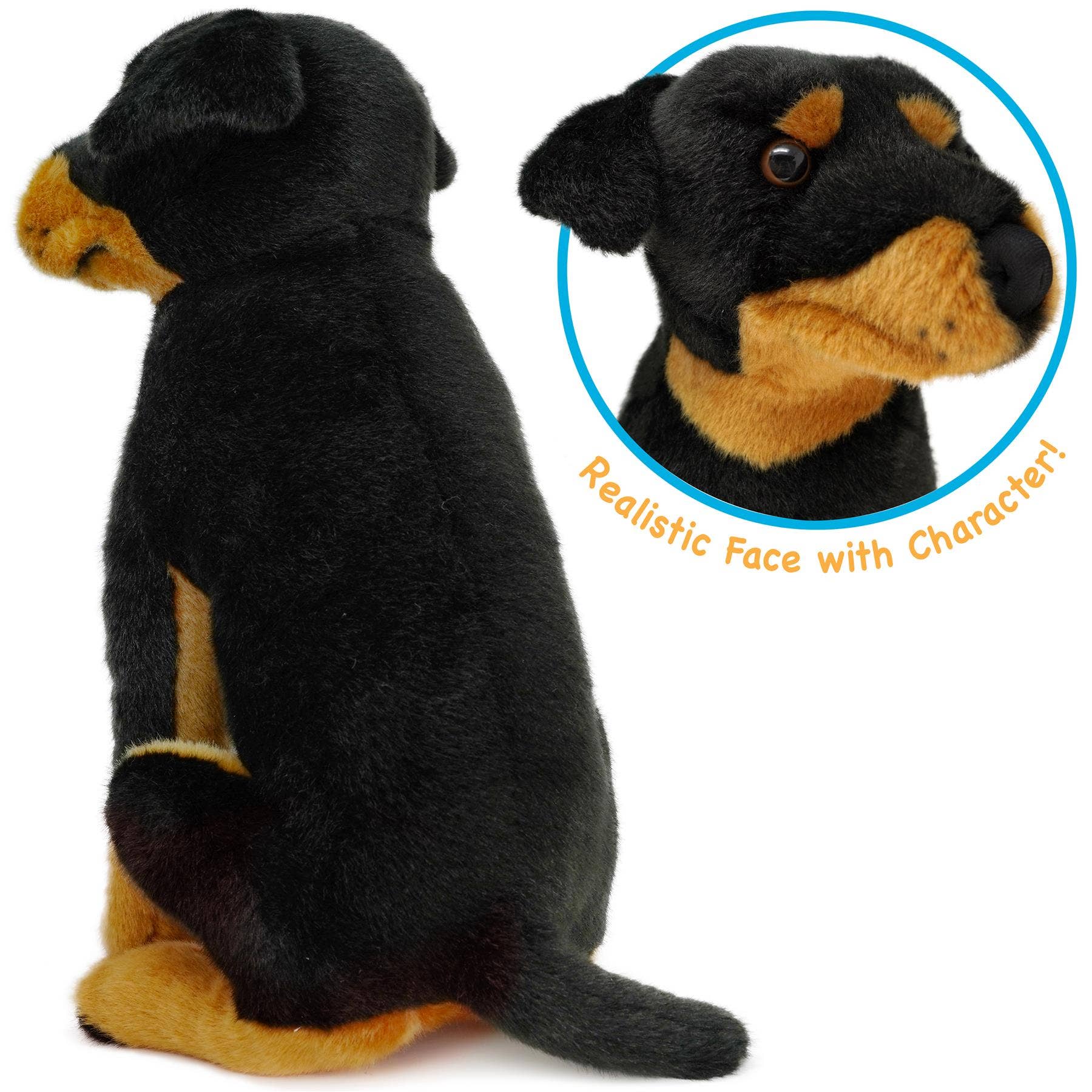Ronin the Rottweiler — 14" Stuffed Animal Plush