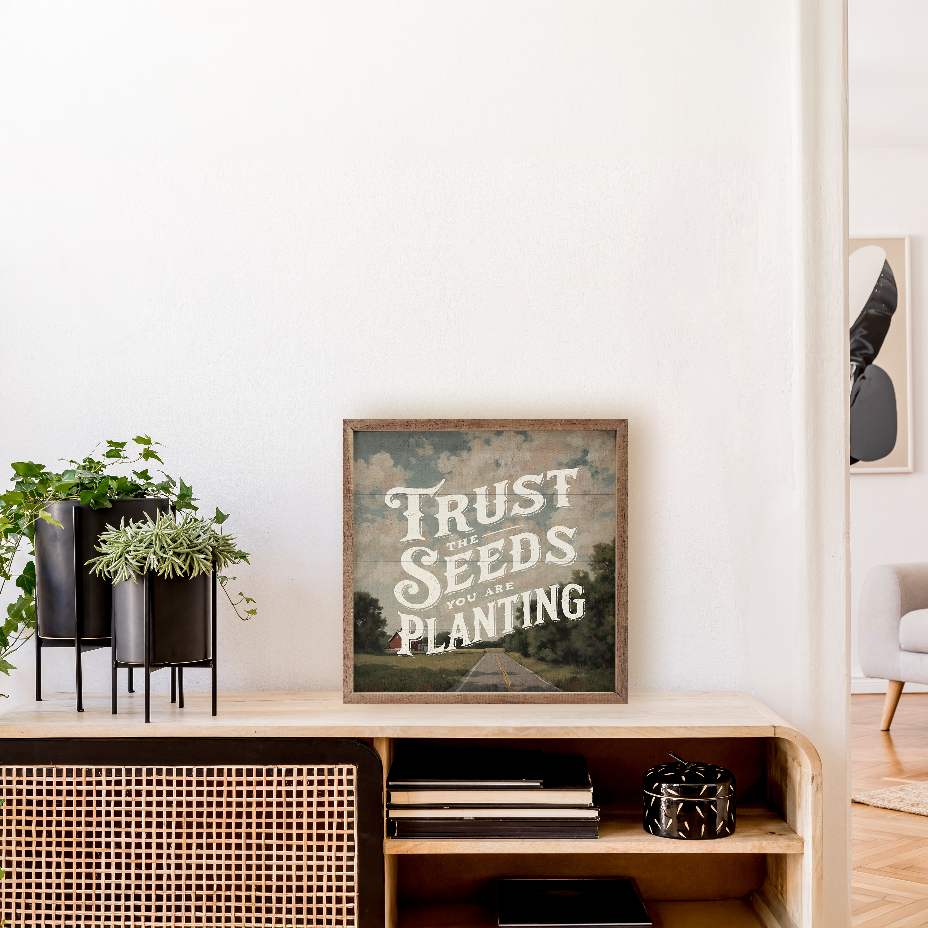 Trust the Seeds You Are Planting — Framed Wall Art, 12x12