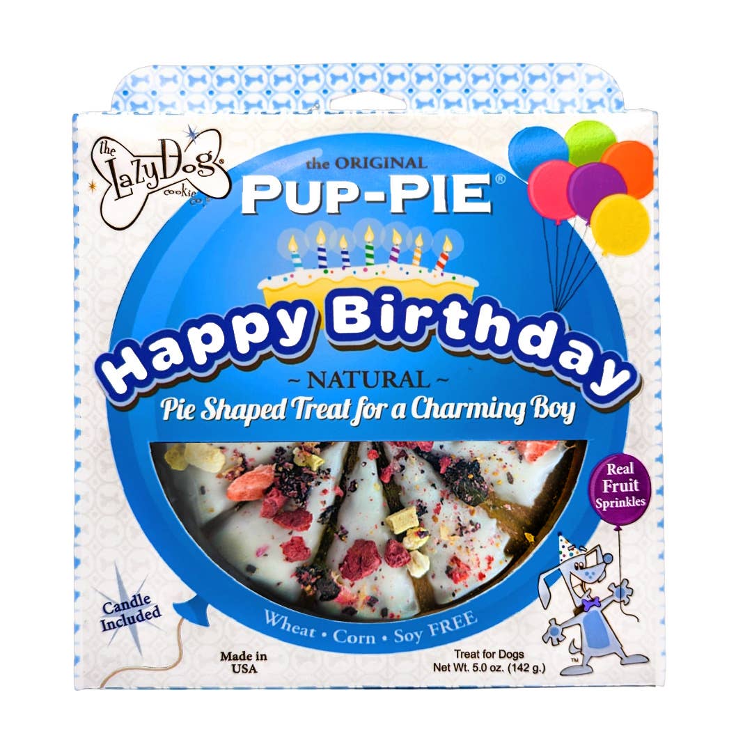 Boyish Happy Birthday Pup-Pie | Lazy Dog Co.