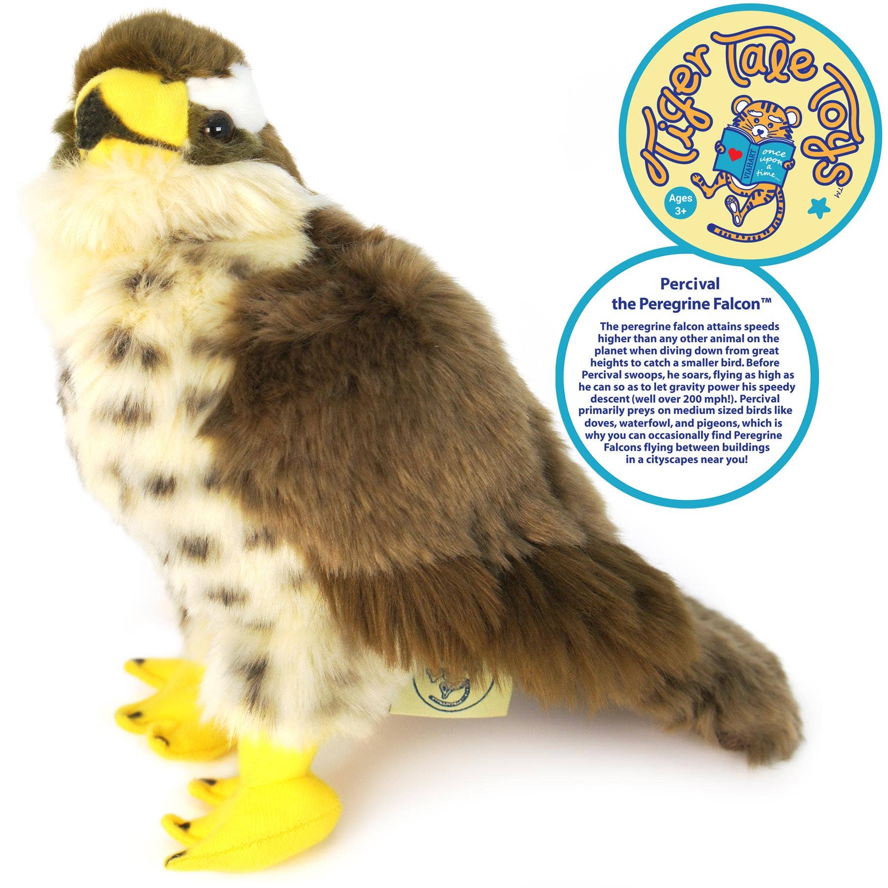 Percival the Peregrine Falcon — 9" Stuffed Animal Plush