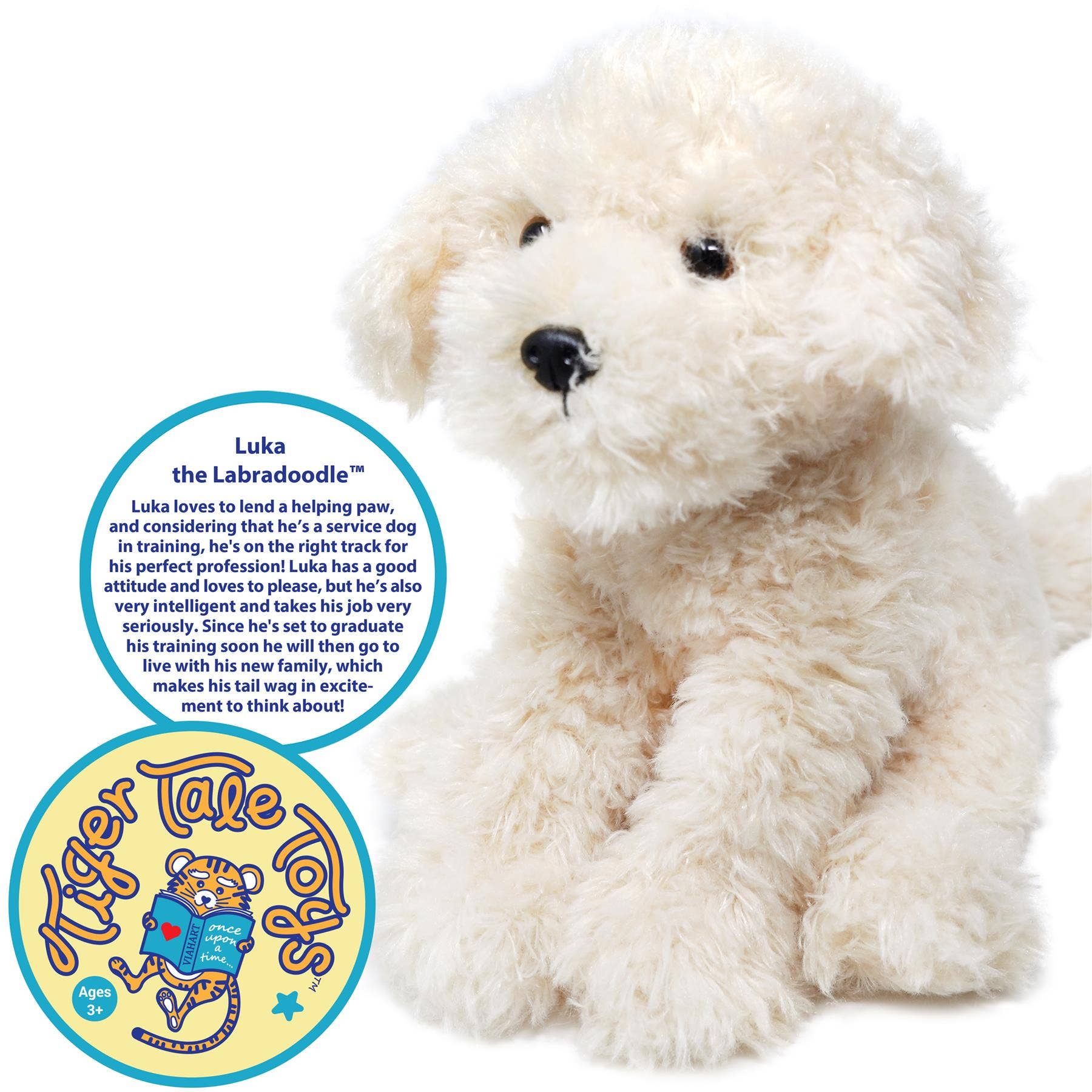 Luka the Labradoodle — 12" Stuffed Animal Plush