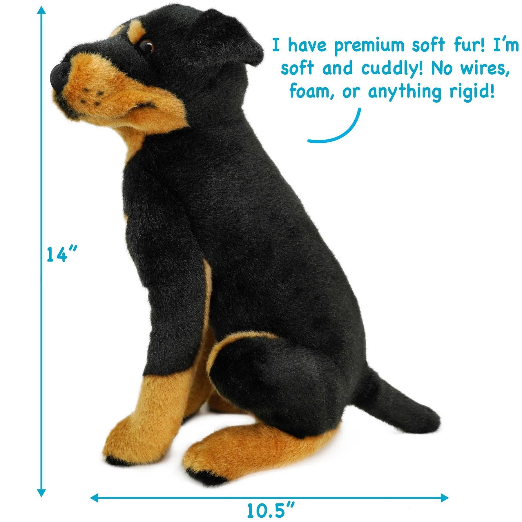 Ronin the Rottweiler — 14" Stuffed Animal Plush