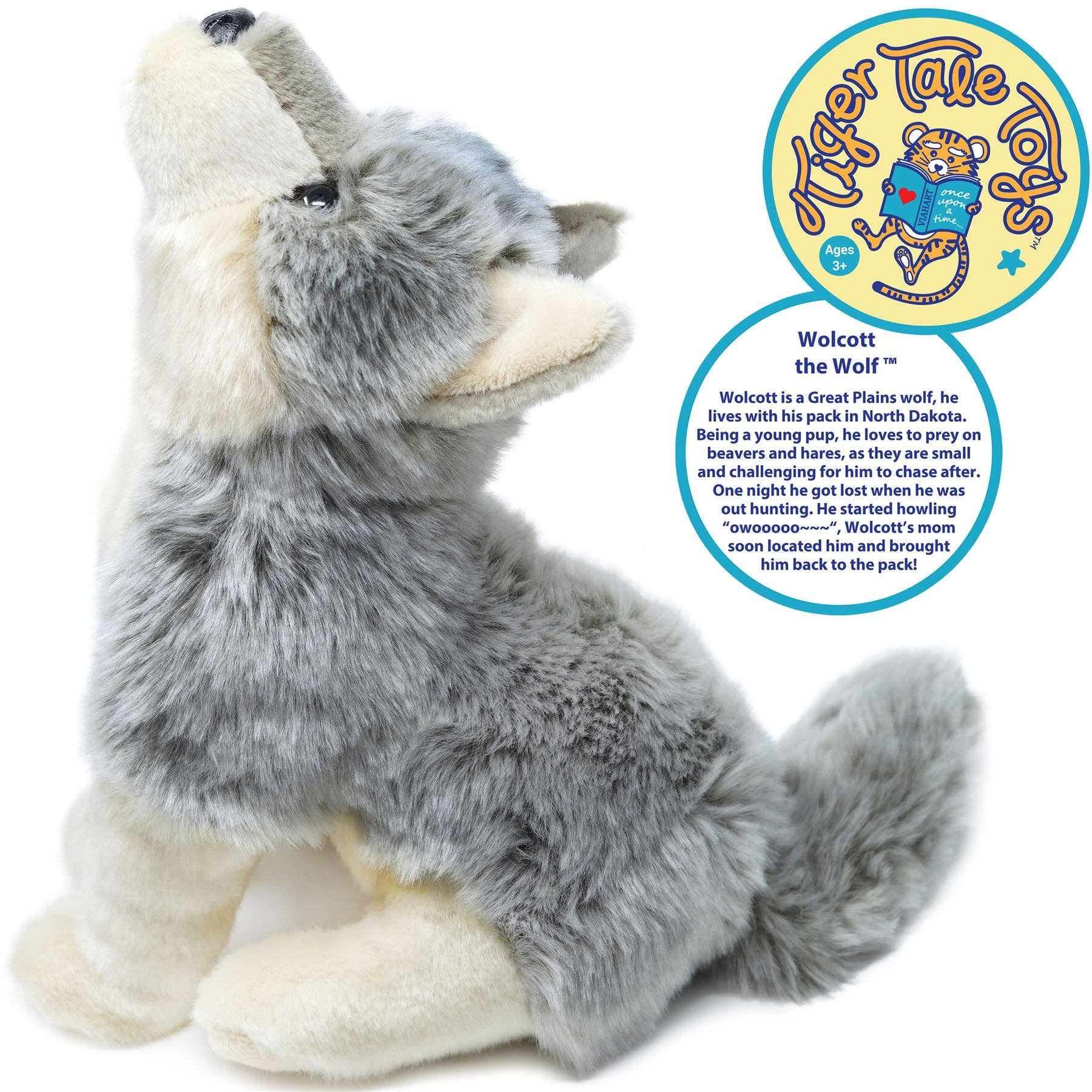 Wolcott the Wolf — 11" Stuffed Animal Plush