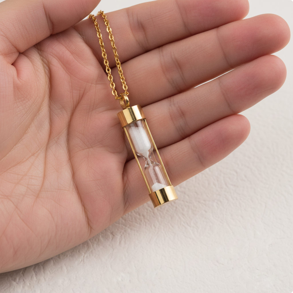 Hourglass Memorial Urn Necklace