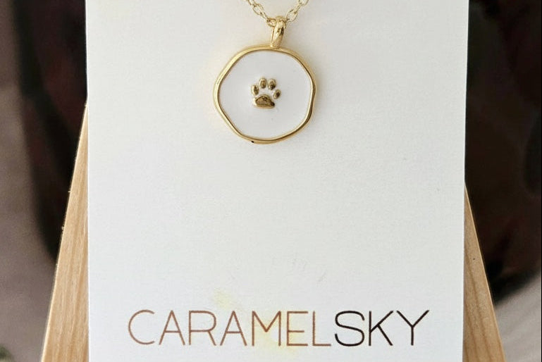 Gentle Paw Print Necklace