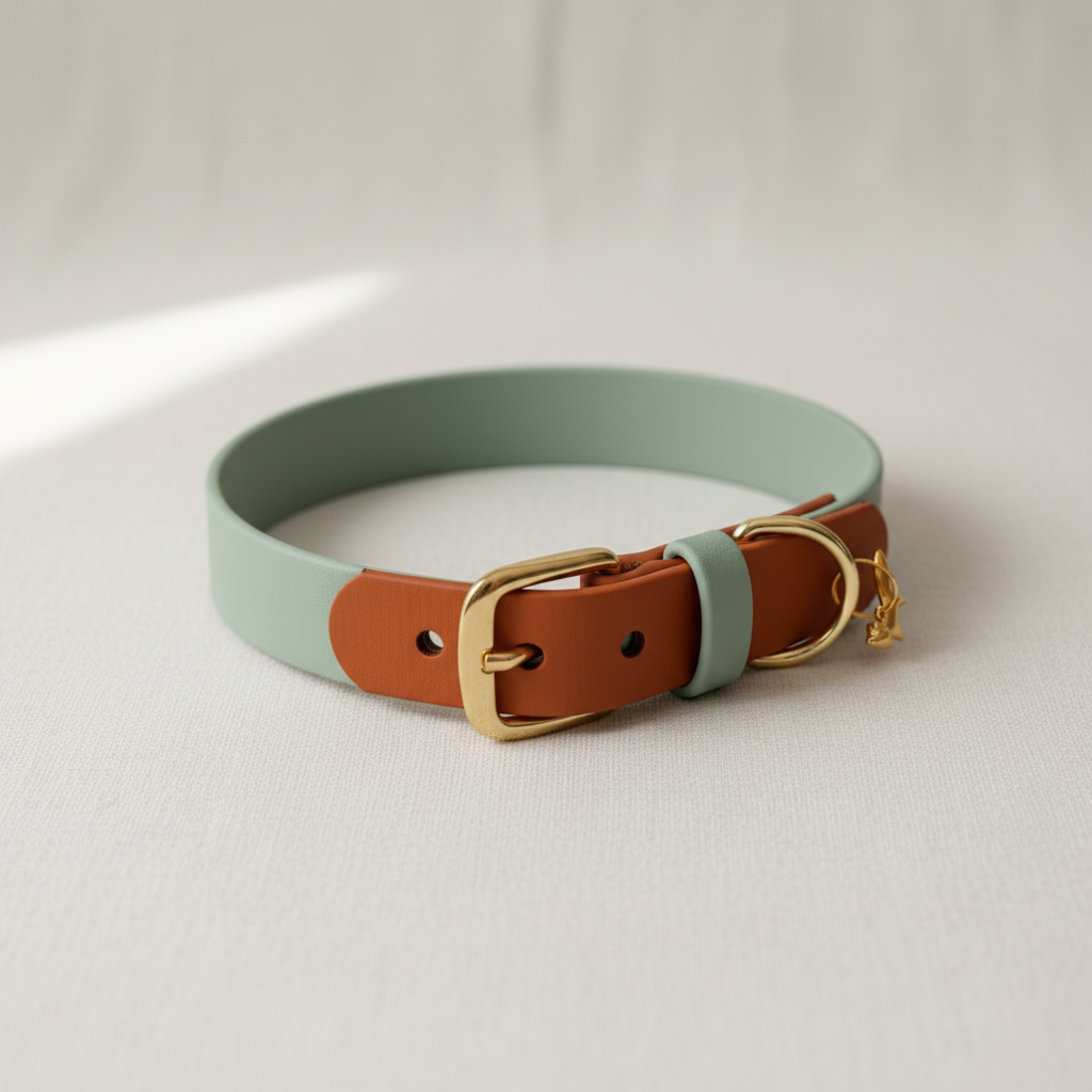 Sage/Sienna Two-Toned Dog Collar